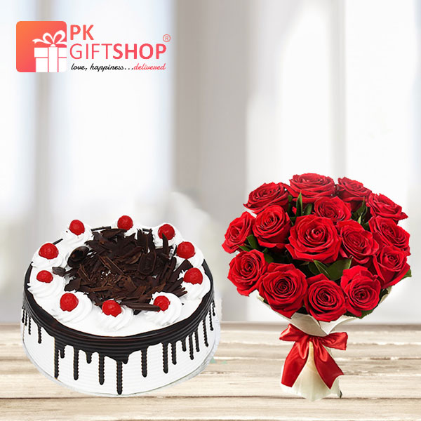 SENSATIONAL LOVE-  ROSES & CAKE
