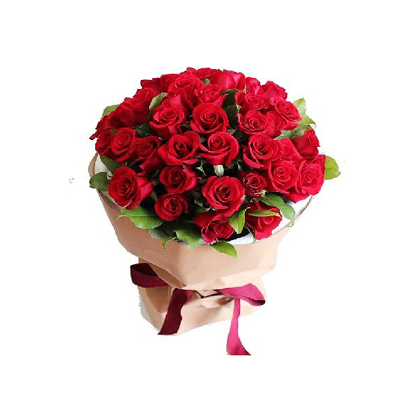 2 DOZEN RED ROSES FLOWERS BOUQUET